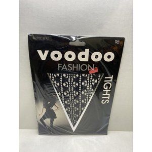 Voodoo Fashion Tights Aztec Beat Fish Net Edgy Legwear Size Plus Color Black NOS